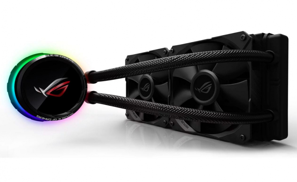 ASUS ROG RYUO 240 Enfriamiento Liquido para CPU, 2x 120mm, 800 - 2500RPM