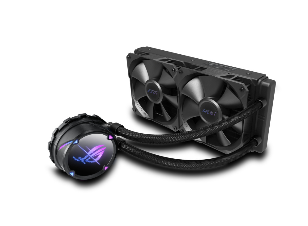 ASUS ROG Strix LC II 240 ARGB Enfriamiento Líquido para CPU, 2x 120mm, hasta 2500RPM, Negro 