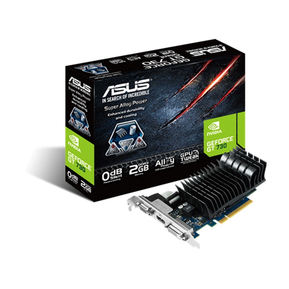 Tarjeta de Video ASUS NVIDIA GeForce GT 730, 2GB 128-bit DDR3, PCI Express 2.0