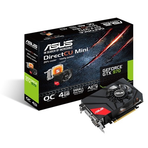 Tarjeta de Video ASUS NVIDIA GeForce GTX 970 DC Mini OC, 4GB 256-bit GDDR5, PCI Express 3.0 x16