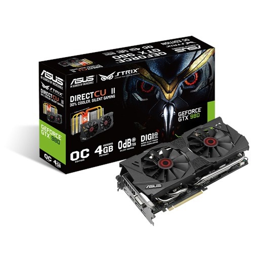 Tarjeta de Video ASUS NVIDIA GeForce GTX 980 STRIX OC, 4GB 256-bit GDDR5, PCI Express 3.0