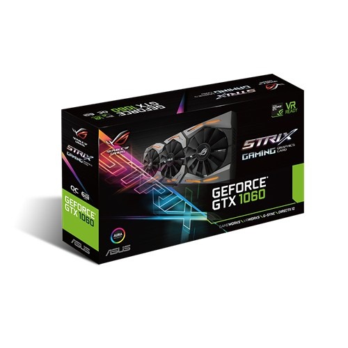 Tarjeta de Video ASUS NVIDIA GeForce GTX 1060 ROG STRIX Gaming OC, 6GB 192-bit GDDR5, PCI Express 3.0 x16