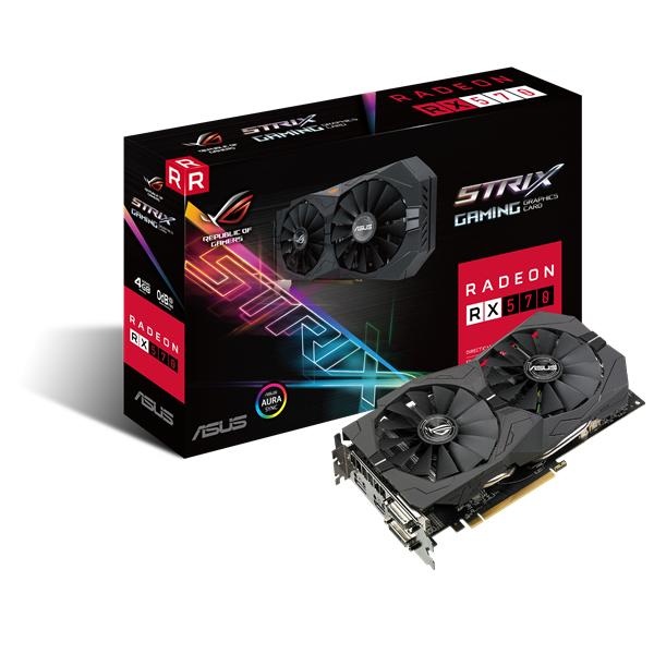 Tarjeta de Video ASUS AMD Radeon RX 570, 4GB 256-bit GDDR5, PCI Express x16 3.0