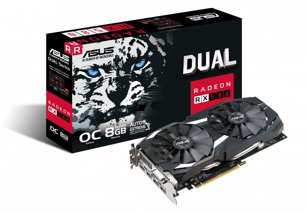 Tarjeta de Video ASUS AMD Radeon RX 580 OC, 8GB 256-bit GDDR5, PCI Express 3.0