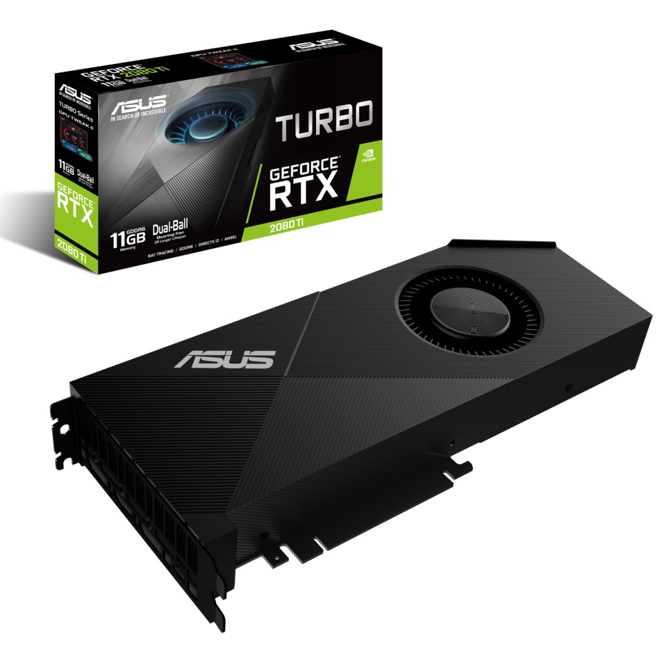 Tarjeta de Video ASUS NVIDIA GeForce RTX 2080 Ti TURBO, 11GB 352-bit GDDR6, PCI Express 3.0