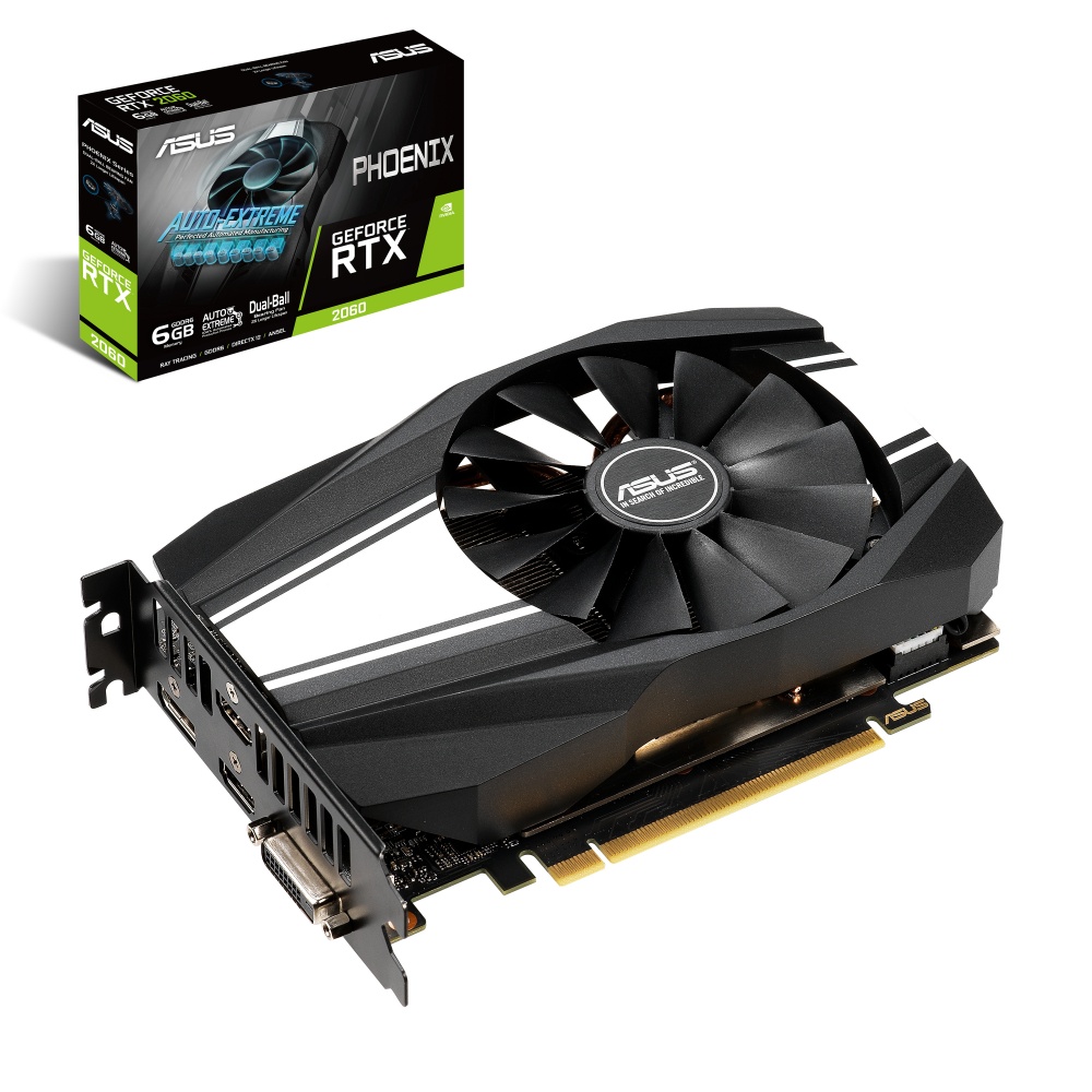 Tarjeta de Video ASUS NVIDIA GeForce RTX 2060 Phoenix, 6GB 192-bit GDDR6, PCI Express 3.0