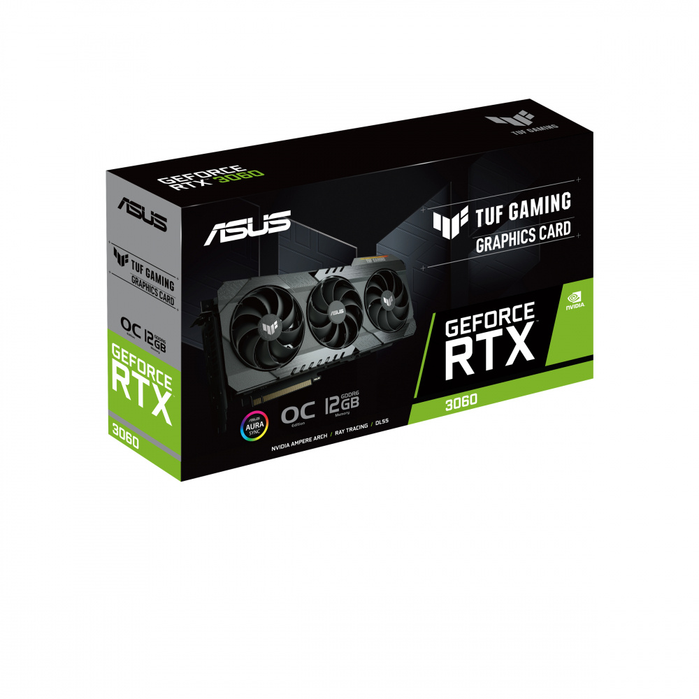 Tarjeta de Video ASUS NVIDIA TUF Gaming GeForce RTX 3060 V2 OC, 12GB 192-bit GDDR6, PCI Express 4.0 ― Daños menores / estéticos - Ligeros rayones.