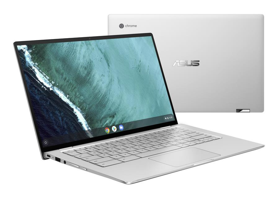 ASUS 2 en 1 Chromebook Flip C434TA-DSM4T 14" Full HD, Intel Core m3-8100Y 1.10GHz, 4GB, 64GB eMMC, Chrome OS, Plata ― Teclado en Inglés