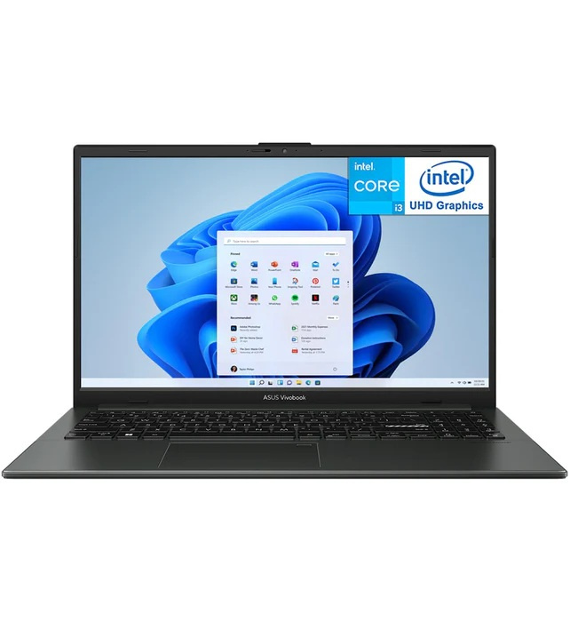 Laptop ASUS Vivobook Go 15, 15.6" 1920x1080 Full HD, Intel Core i3-N305, 8GB, 256GB SSD, Windows 11 Home  S, Inglés