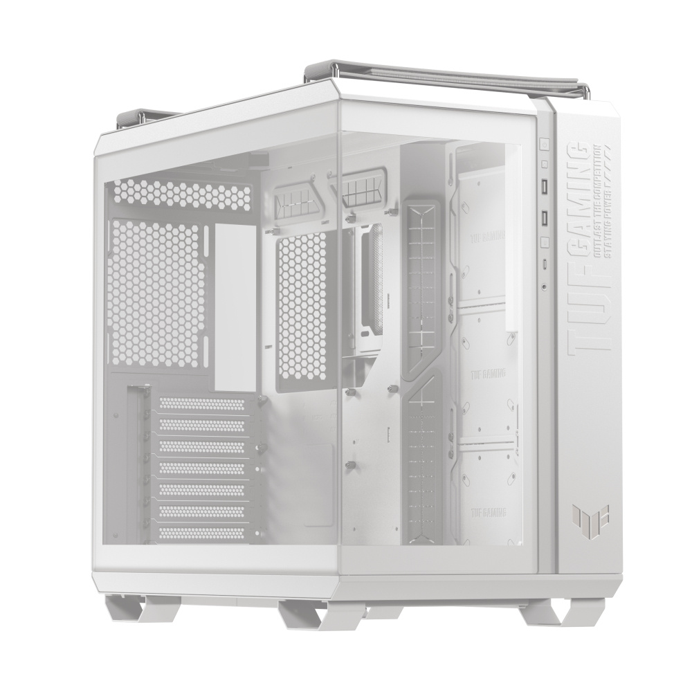 Gabinete ASUS TUF Gaming GT502, Midi-Tower, ATX/Micro-ATX/Mini-ITX, USB 3.0, sin Fuente, sin Ventiladores Instalados, Blanco