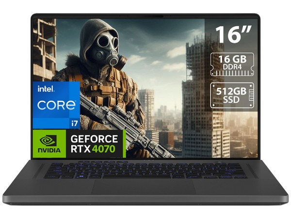Laptop Gamer ASUS ROG Zephyrus G16 16" 1920x1080 Full HD, Intel Core i7-13620H, NVIDIA GeForce RTX 4070, 16GB, 512GB SSD, Windows 11 Home, Inglés 