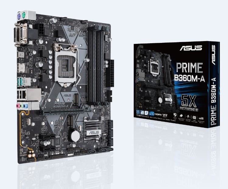 Tarjeta Madre ASUS ATX PRIME B360M-A/GSI, S-1151, Intel B360, HDMI, 64GB DDR4 para Intel - Bulk