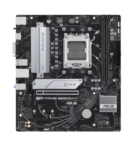 Tarjeta Madre ASUS PRIME B650M-K, Micro-ATX, Socket AM5, AMD B650, 96GB DDR5, HDMI para AMD