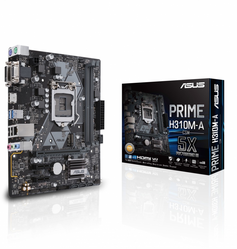 Tarjeta Madre ASUS microATX PRIME H310M-A, S-1151, Intel H310, HDMI, 32GB DDR4 para Intel ― Compatibles solo para 8va Generación
