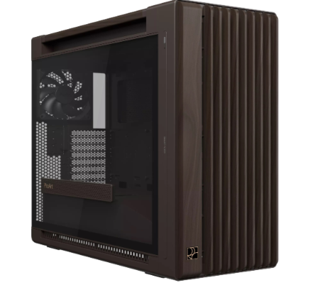 Gabinete ASUS ProArt PA602 Wood Edition Retro Brown, Midi-Tower, ATX/EATX/Micro-ATX/Mini-ITX, USB 2.0/3.0, sin Fuente, 3 Ventiladores Instalados, Café
