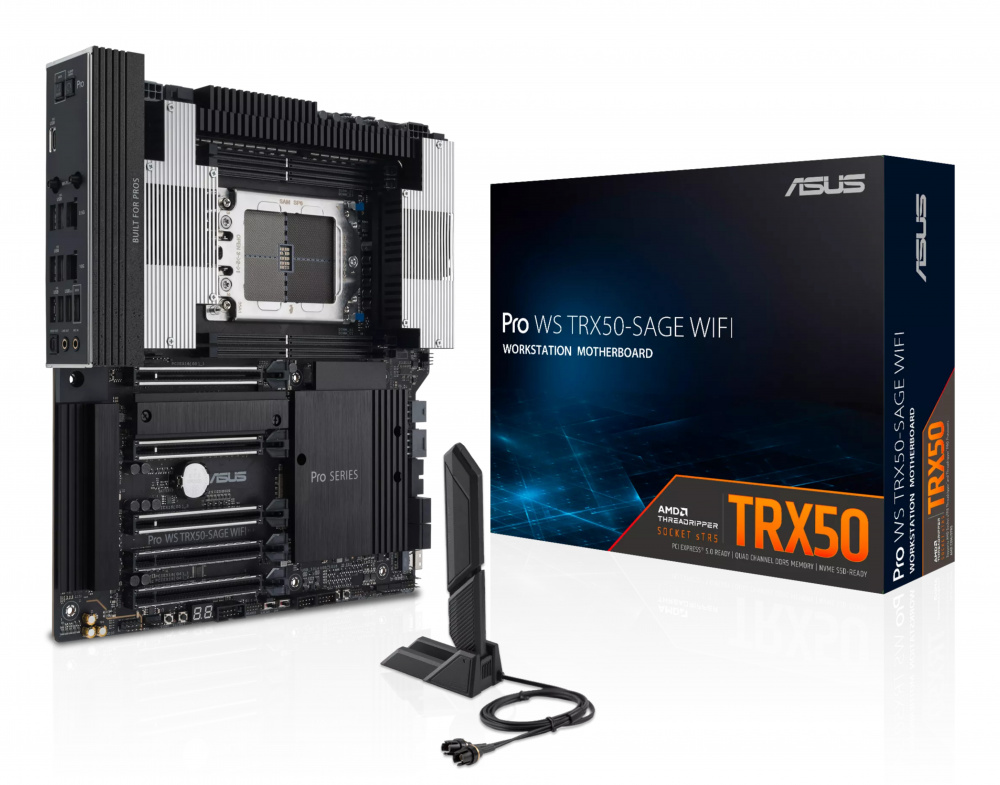 Tarjeta Madre ASUS Pro WS TRX50 SAGE WIFI, ATX, Socket sTR5, AMD TRX50, 1TB DDR5, para AMD