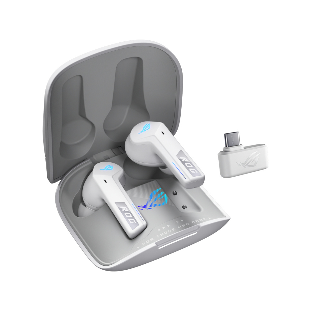 ASUS Audífonos Gamer ROG Cetra TWS Nova, Inalámbrico, USB, Blanco
