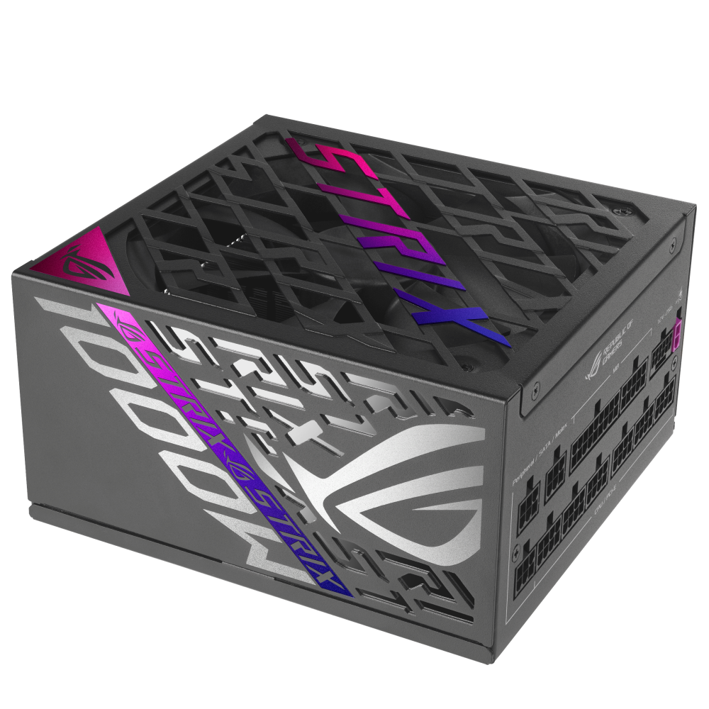 Fuente de Poder ASUS ROG Strix 1000P 80 PLUS Platinum ATX, Modular, 24-pin ATX, 12VHPWR, 120mm, 1000W