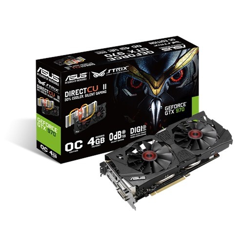 Tarjeta de Video ASUS NVIDIA GeForce GTX 970 STRIX DirectCU II OC, 4GB 256-bit GDDR5, PCI Express 3.0
