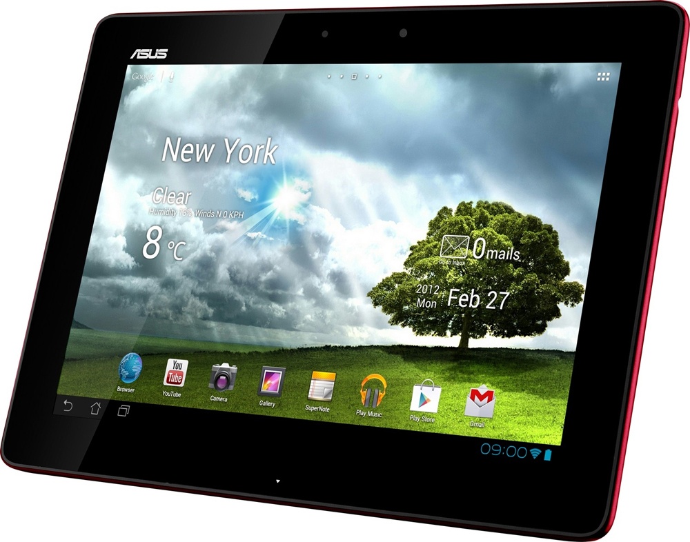 Tablet ASUS Eee Pad TF300T-MSR2-RED-DK 10.1'', 32GB, 1280 x 800 Pixeles, Android 4.0, Bluetooth 3.0+EDR, WLAN, Rojo