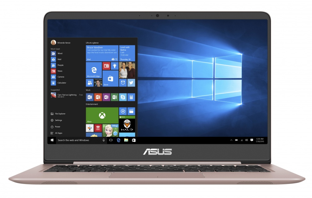 Laptop ASUS ZenBook UX410UA-GV562T 14" Full HD, Intel Core i3-8130U 2.20GHz, 4GB, 256GB SSD, Windows 10 Pro 64-bit, Oro Rosa ― Teclado en Inglés