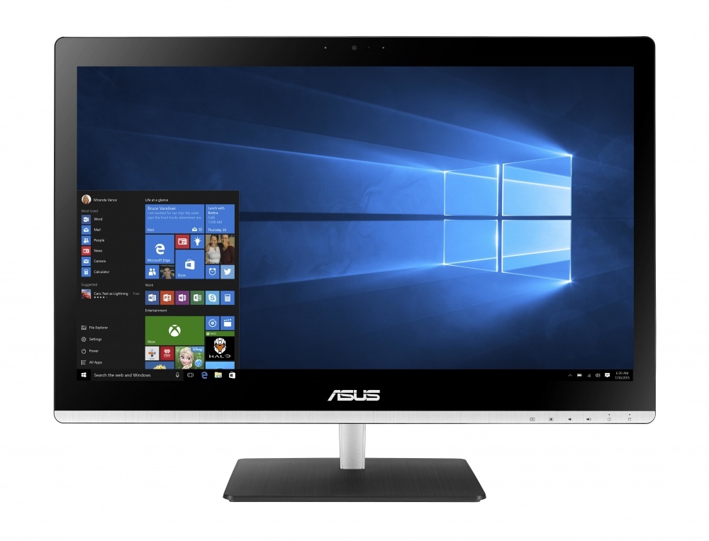 ASUS Vivo V220ICUT-BG039X All-in-One Touchscreen 21.5'', Intel Core i3-6100U 2.30GHz, 8GB, 1TB, Windows 10 Home, Negro