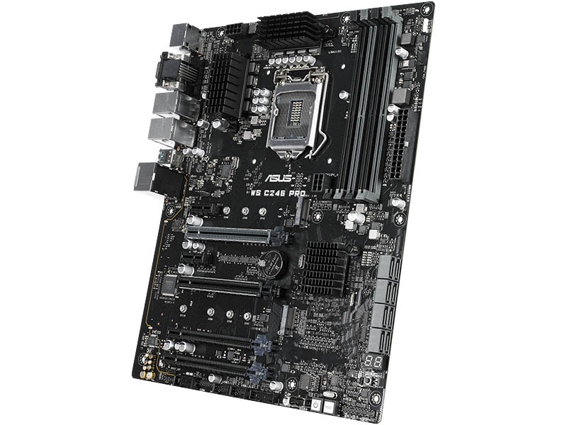 Carte Mère NAS Mini-ITX C246 - Support LGA1151 (Xeon/Core), DDR4 ECC, 4x 2.5GbE, 8x SATA, 2x M.2 - Pour Serveur/Routeur Logiciel