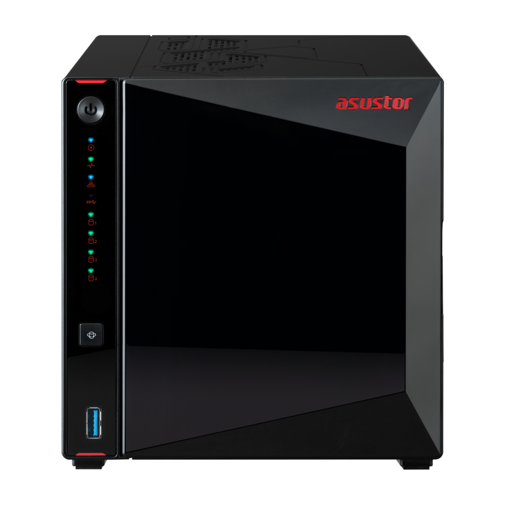 Asustor NIMBUSTOR 4 Gen2 NAS de 4 Bahías, 48TB, Intel Celeron N5105 2GHz, USB 3.2, Negro ― No Incluye Discos Duros