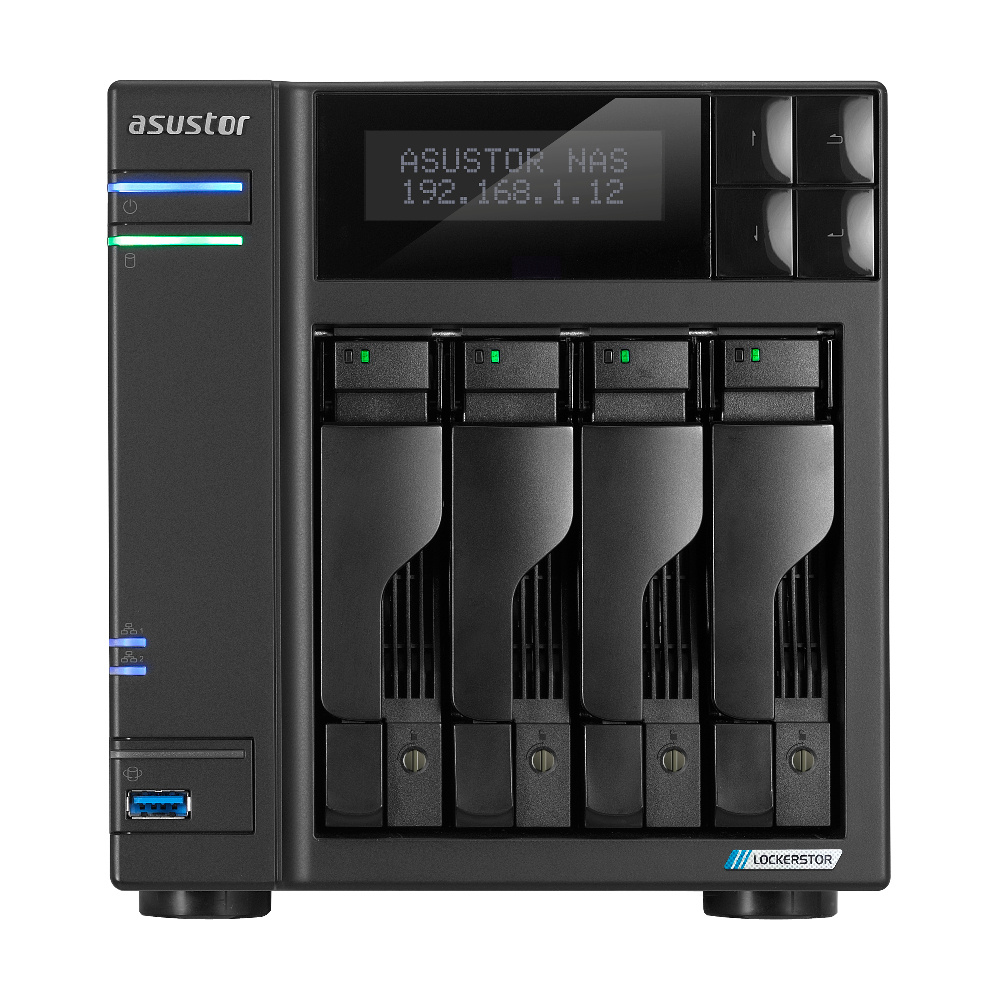 Asustor AS6704T NAS, 4 Bahías Intel Celeron N5105, 4GB RAM, M.2, SATA III ― No Incluye Disco 