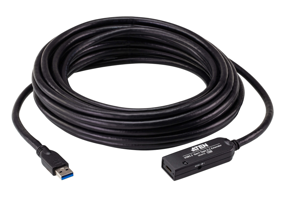 Aten Cable USB-A Macho - USB-C Hembra, 10 Metros