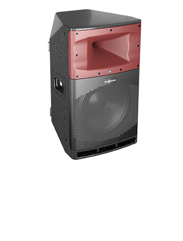 Audiocenter Bafle Amplificado BAF650012, Inalámbrico, Bluetooth, 2000W RMS, XLR, Negro/Rojo