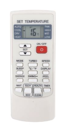 Aufit Control Remoto para Aire Acondicionado YKRH/101E, RF inalámbrico