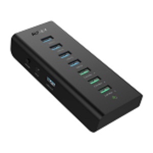 AUKEY Hub USB 3.0 Macho - 3x USB 2.0/5x USB 3.0, Negro