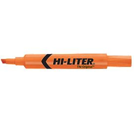 Avery Marca Textos Hi-Liter Punta Cincel 12 Piezas Naranja