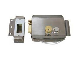 Axceze Cerradura Electromecánica Izquierda con Botón AX-LOCKL, Acero