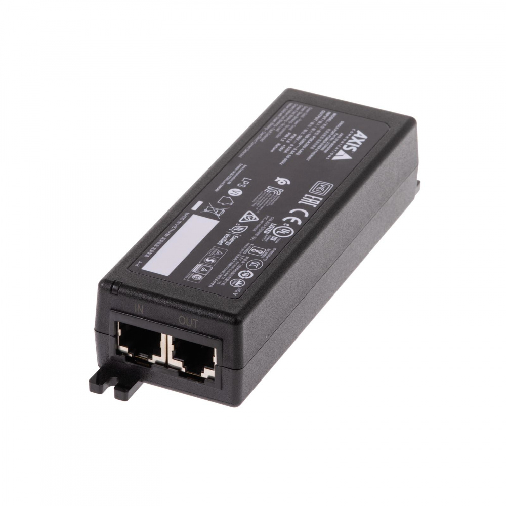 Axis Adaptador e Inyector PoE 02172-004, 10/100/1000Mbps, 2x RJ-45