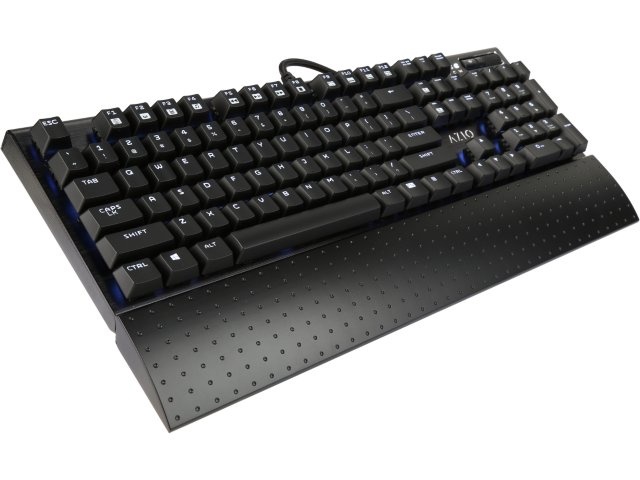 Teclado Gamer Azio MGK1-K, Teclado Mecánico, Kailh Marrón, Alámbrico, Negro (Inglés)