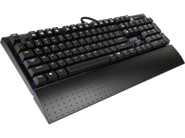 Teclado Gamer Azio MGK1-K, Teclado Mecánico, Kailh Marrón, Alámbrico, Negro (Inglés)