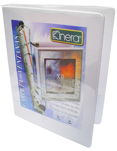 Azor Carpeta de Vinil, 0.5'', Tamaño Carta, Blanco