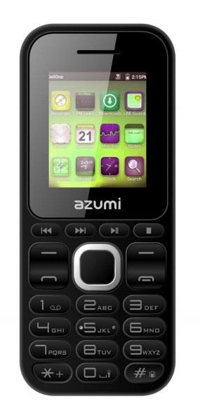 Celular Azumi L2 Z 1.7", Bluetooth, Negro
