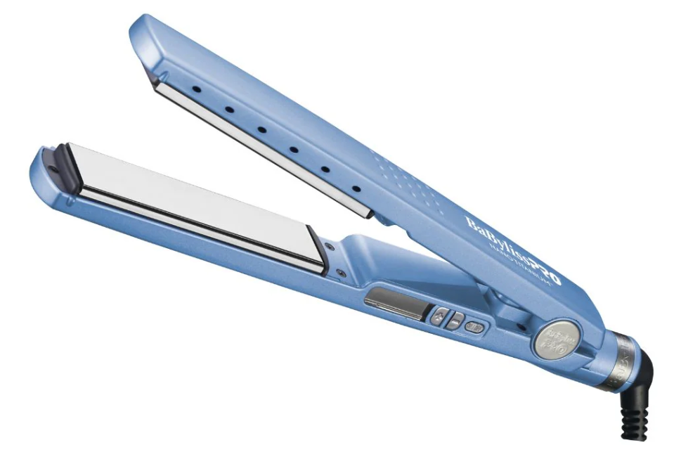 Babyliss Pro Plancha para Cabello Nano Titanium, 230°C máx., Titanio, Azul