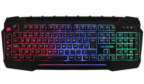 Teclado Gamer Balam Rush BR-929646 RGB, Alámbrico, Negro (Español)