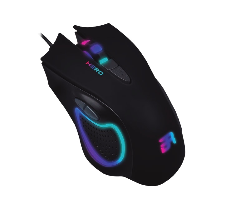 Mouse Gamer Balam Rush Óptico Hero, Alámbrico, USB, 3200DPI, Negro