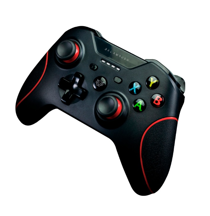 Balam Rush Gamepad G350, Inalámbrica, USB, Negro/Rojo
