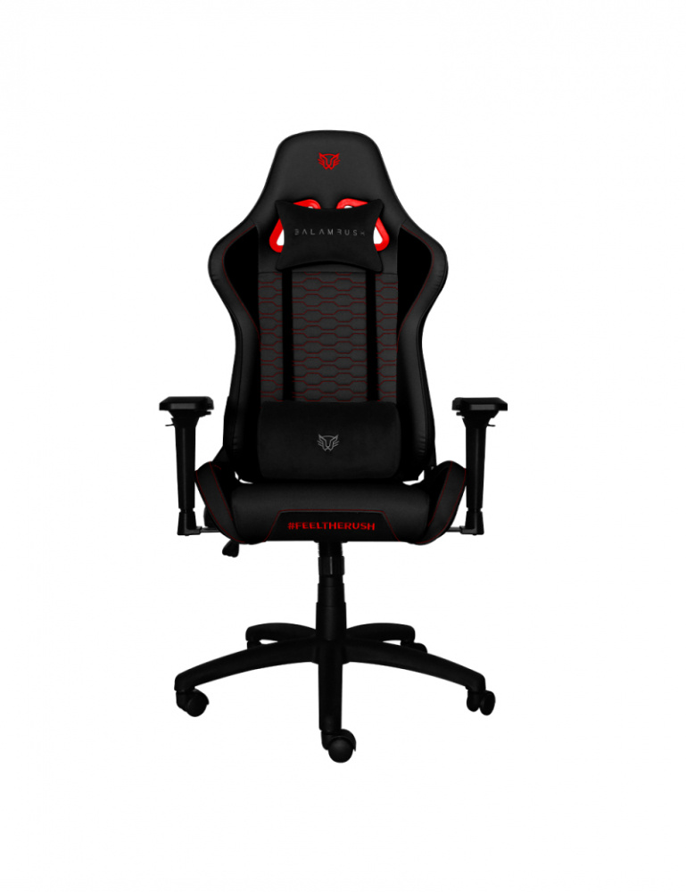 Balam Rush Silla Gamer Thunder Rush 2, hasta 150Kg, Negro/Rojo