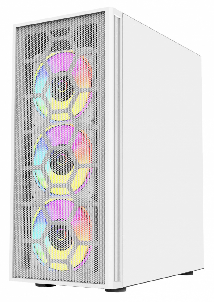 Gabinete Balam Rush DragonFly II Mesh GM740, Mini-Tower, ATX/Micro-ATX/Mini-ITX, USB 2.0/3.0, sin Fuente, 4 Ventiladores Instalados, Blanco