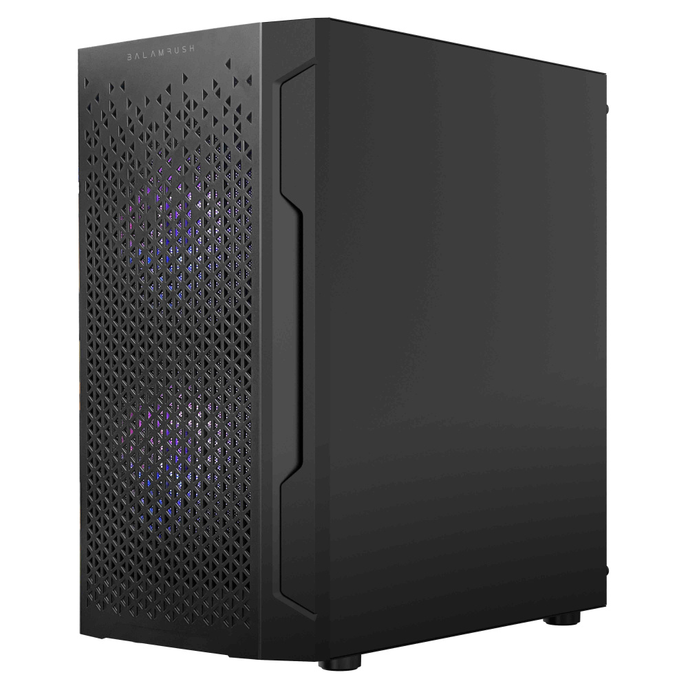 Gabinete Balam Rush Artic GI725, Mini-Tower, Micro-ATX/Mini-ITX, USB 2.0/3.0, sin Fuente, 3 Ventiladores Instalados, Negro/Gris