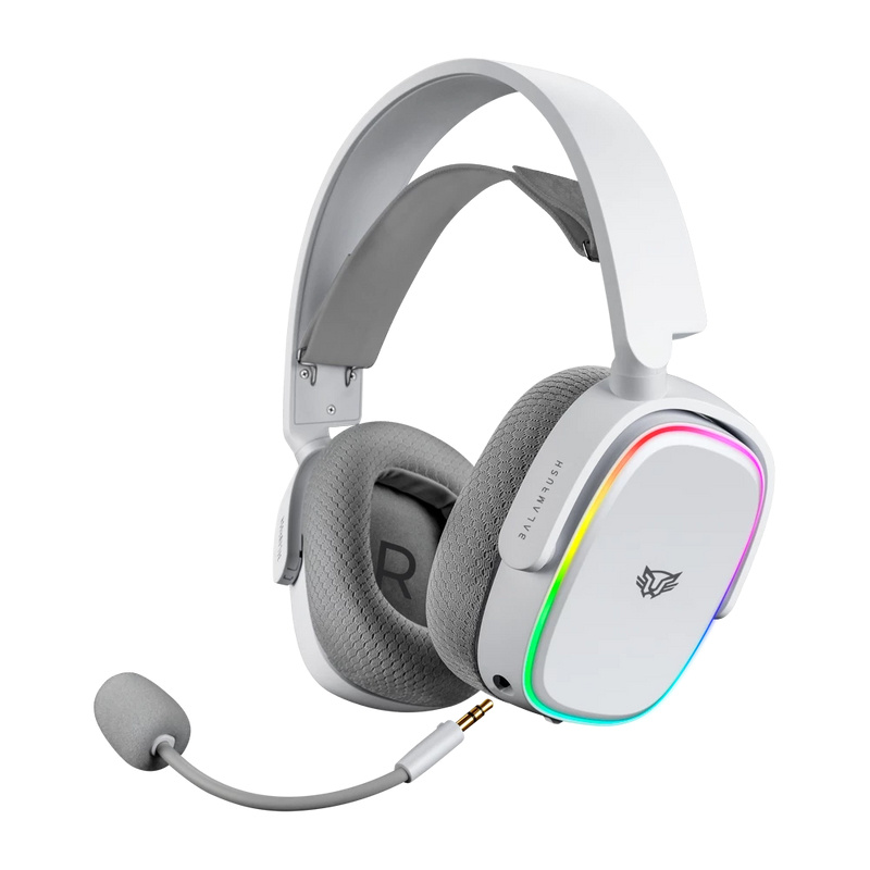 Balam Rush Audífonos Gamer AEON HS999 7.1, Alámbrico/Inalámbrico, 3.5mm/Bluetooth, Blanco