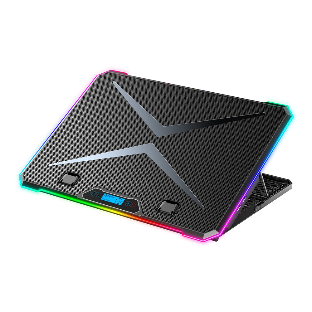 Balam Rush Base Enfriadora Eolox Freez EF707 para Laptop 17", con 6 Ventiladores, Negro