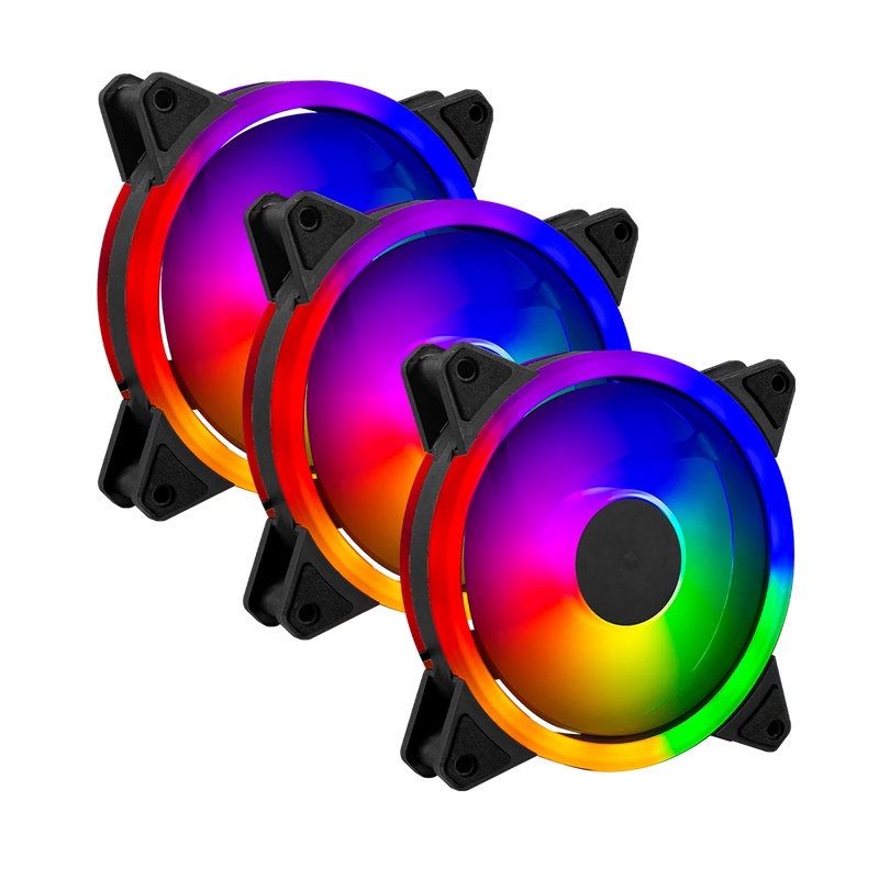 Ventilador Balam Rush Eolox Blaze EX30K, 3x 120mm, 1200RPM, ARGB, Negro 